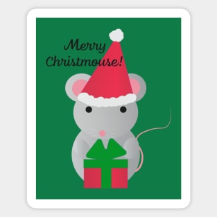 Merry Christmouse Mouse Sticker